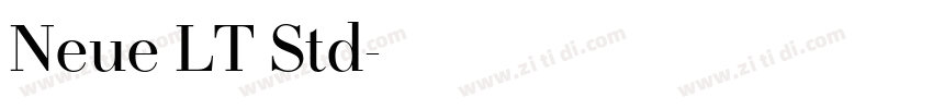 Neue LT Std字体转换